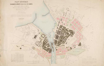 Plan Genève, la ceinture Fazyste 1850-1914